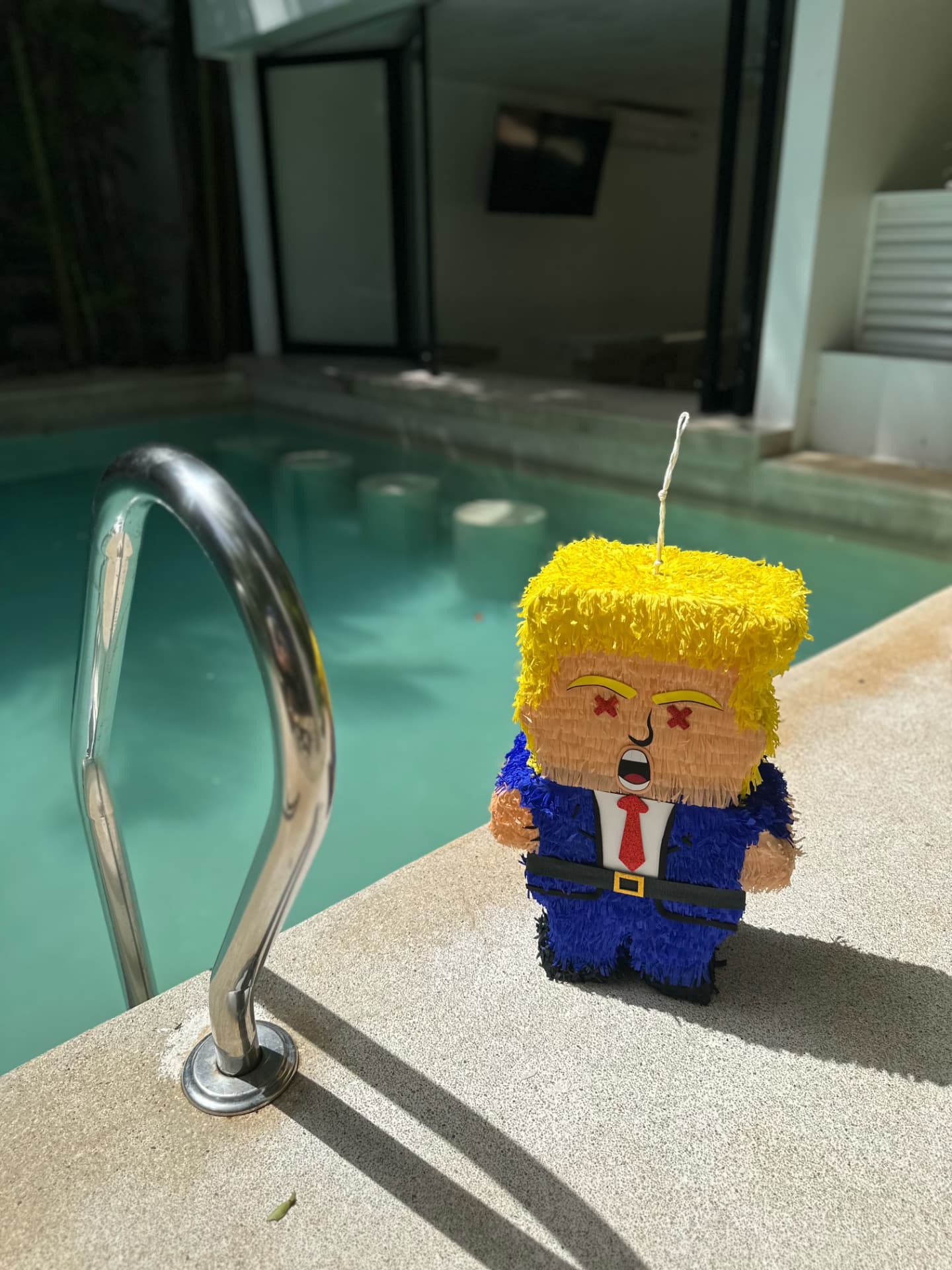 Pinata poolside in the sun
